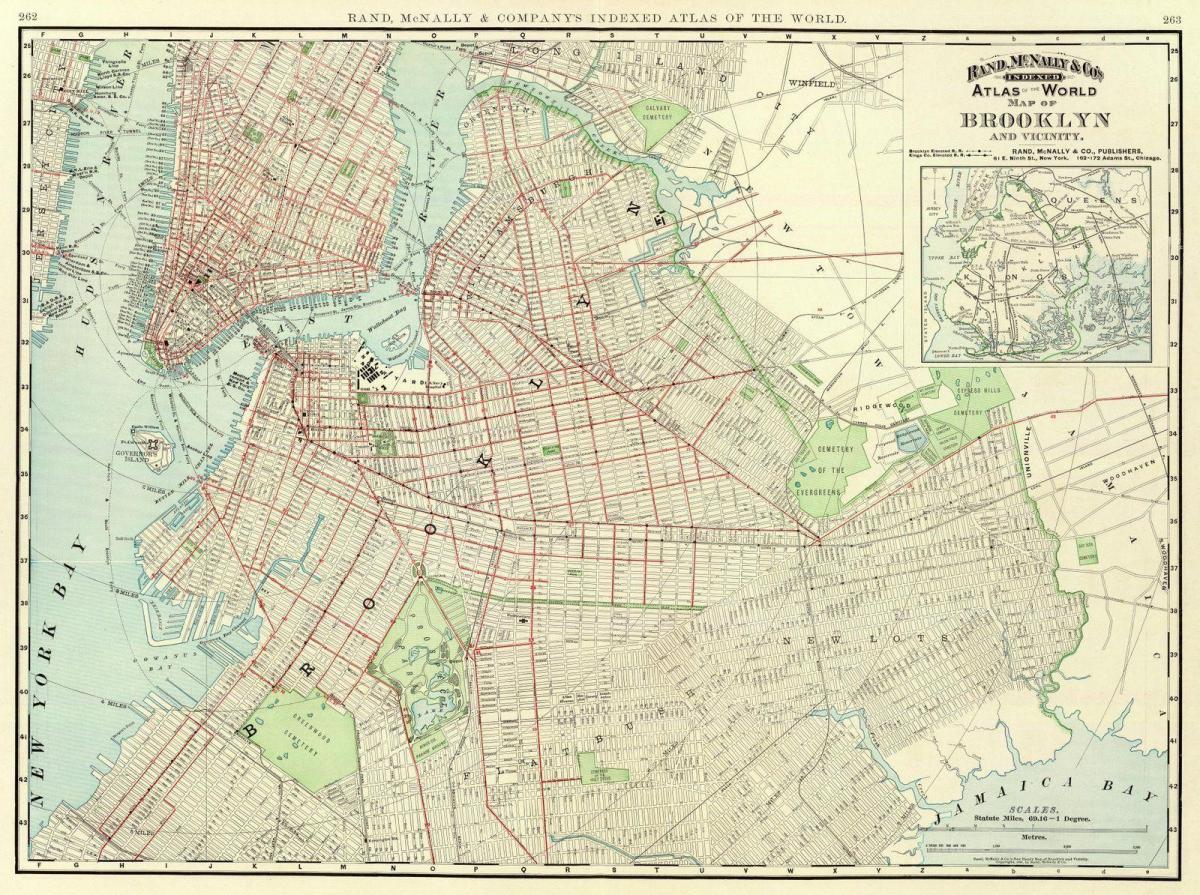 Mapa antiguo de Brooklyn